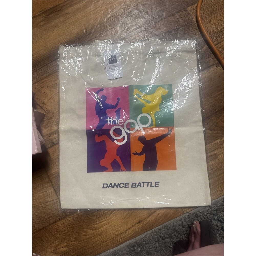 The Gap Logo Dance Battle Unisex Canvas graphic Travel school casual tote bag